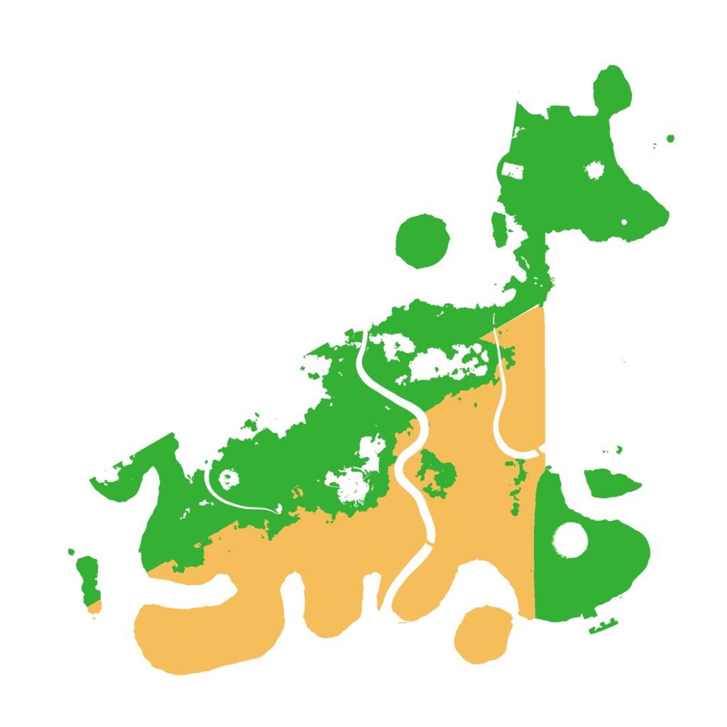 Biome Rust Map: Procedural Map, Size: 3700, Seed: 335516002