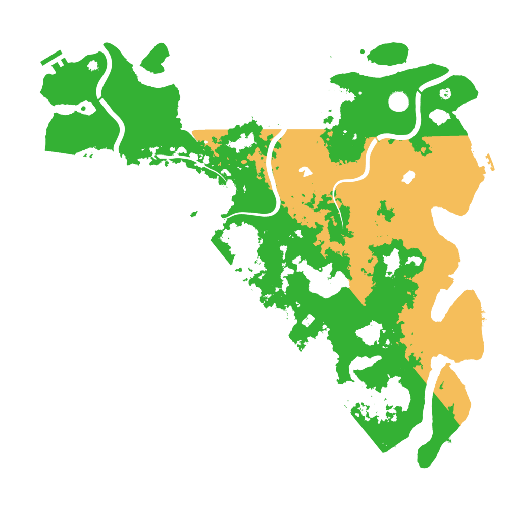Biome Rust Map: Procedural Map, Size: 4500, Seed: 1064096669
