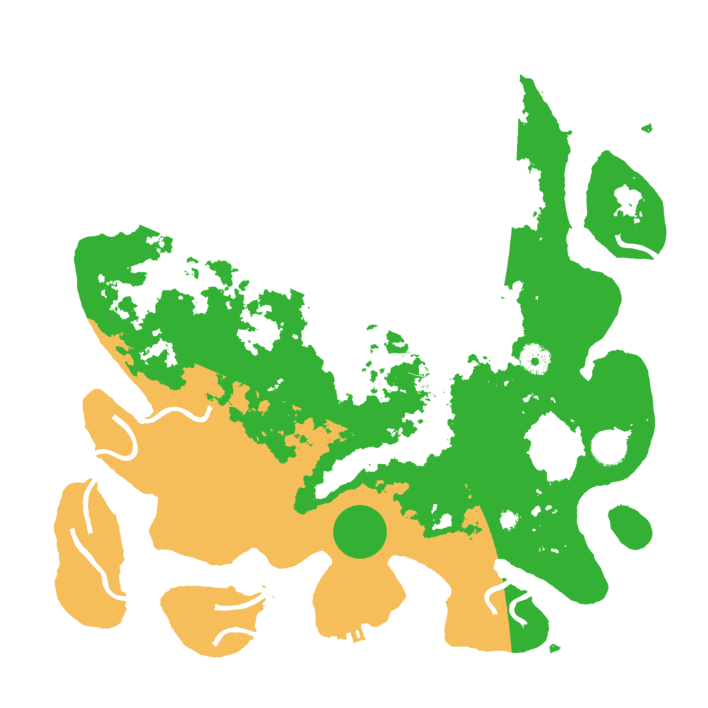 Biome Rust Map: Procedural Map, Size: 3500, Seed: 674548587