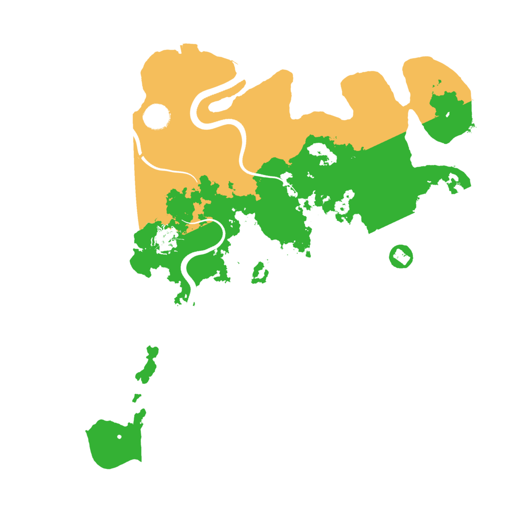 Biome Rust Map: Procedural Map, Size: 3500, Seed: 666824057