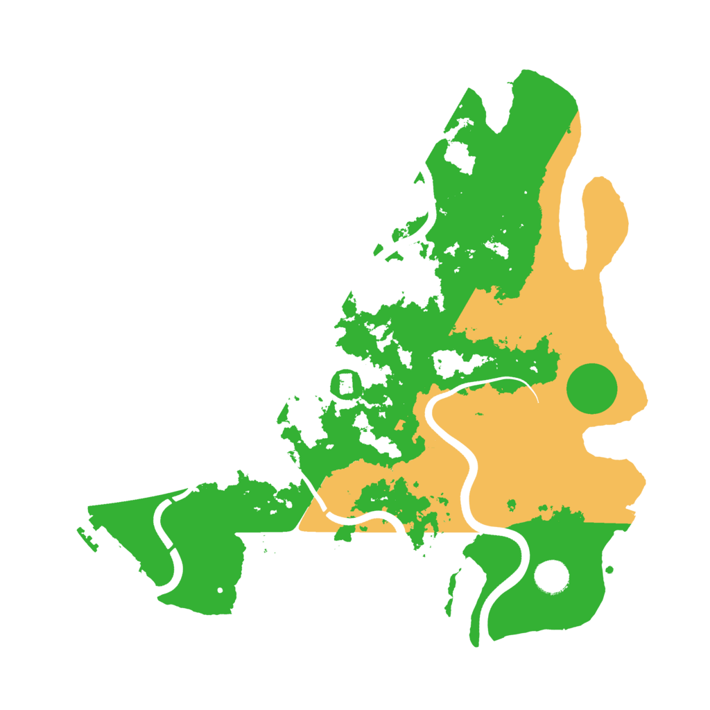 Biome Rust Map: Procedural Map, Size: 3700, Seed: 4223112