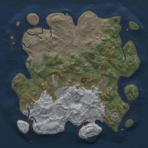 Thumbnail Rust Map: Procedural Map, Size: 3850, Seed: 1532310936, 19 Monuments