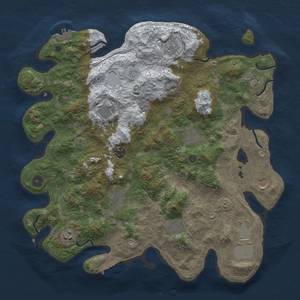 Thumbnail Rust Map: Procedural Map, Size: 4050, Seed: 2139290487, 20 Monuments