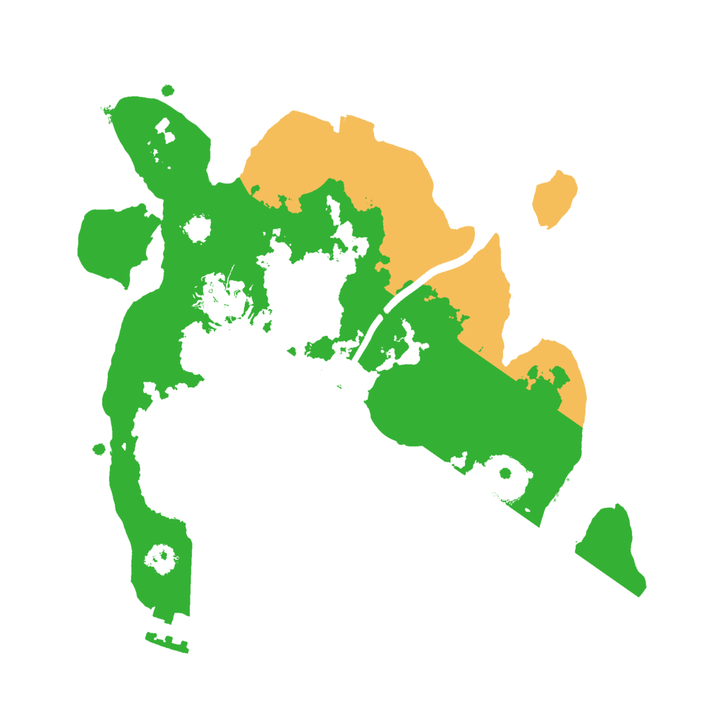 Biome Rust Map: Procedural Map, Size: 2400, Seed: 8645