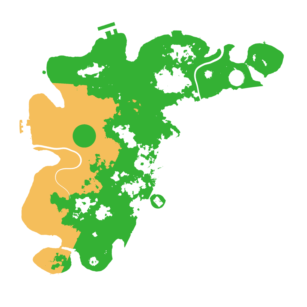 Biome Rust Map: Procedural Map, Size: 3500, Seed: 293613471