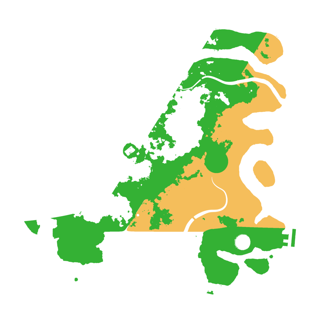 Biome Rust Map: Procedural Map, Size: 3500, Seed: 41885711