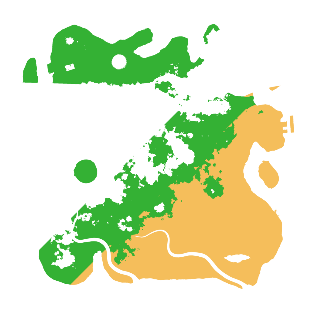 Biome Rust Map: Procedural Map, Size: 3700, Seed: 171105140