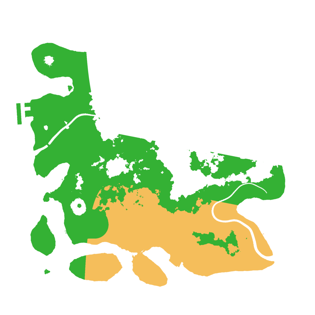 Biome Rust Map: Procedural Map, Size: 3000, Seed: 1996251218