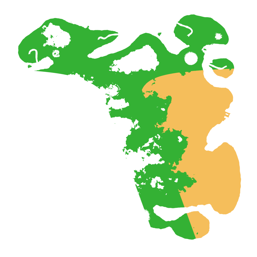 Biome Rust Map: Procedural Map, Size: 3500, Seed: 1035181180