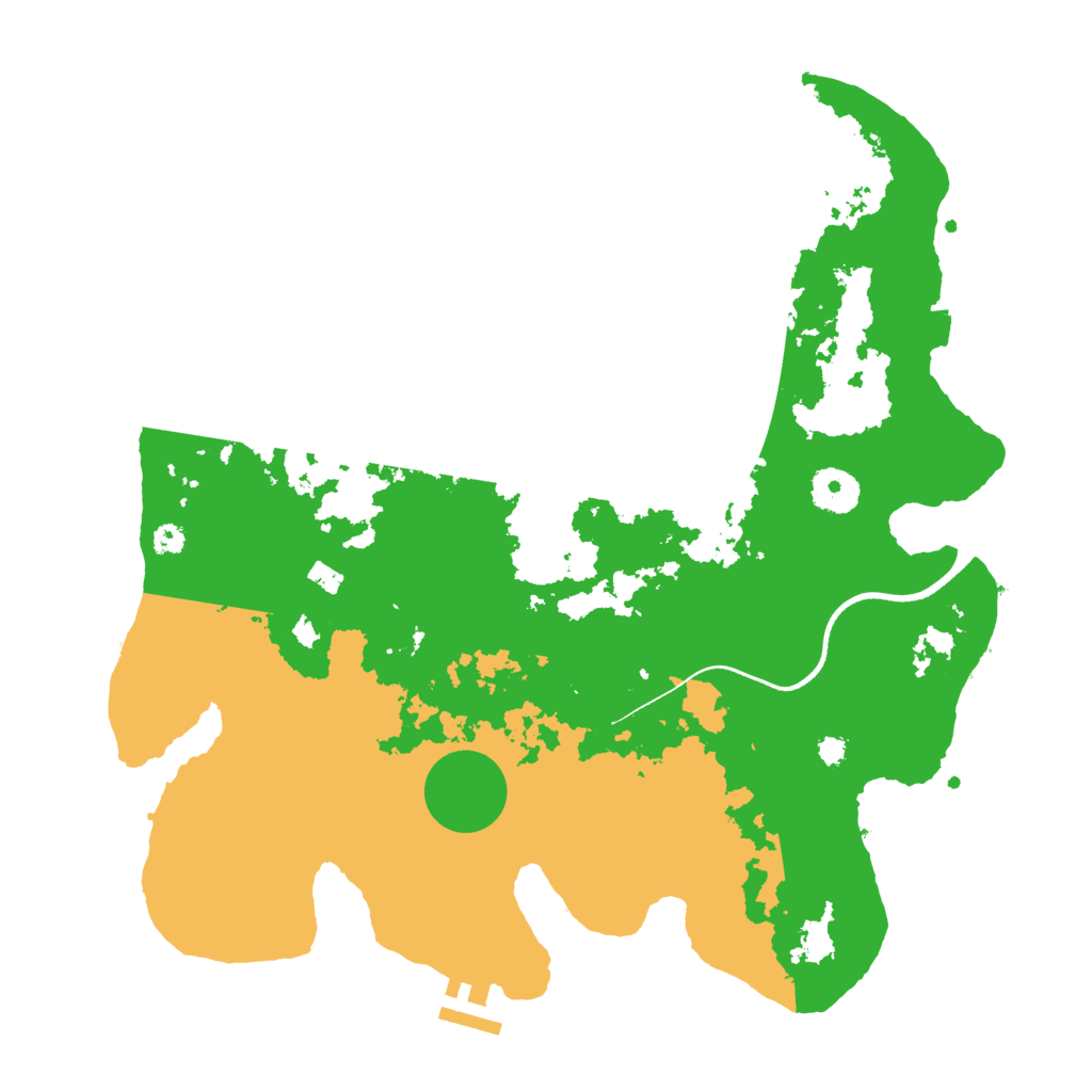 Biome Rust Map: Procedural Map, Size: 3500, Seed: 373626682