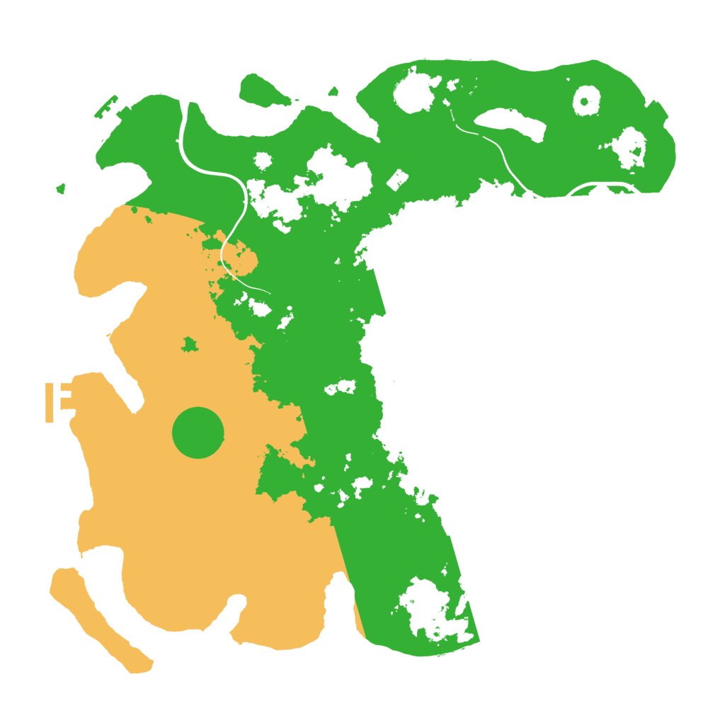 Biome Rust Map: Procedural Map, Size: 3700, Seed: 913622493