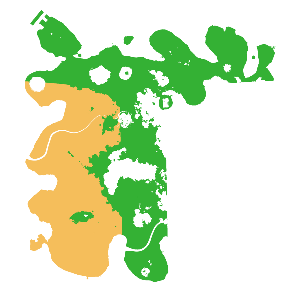 Biome Rust Map: Procedural Map, Size: 3500, Seed: 129325358