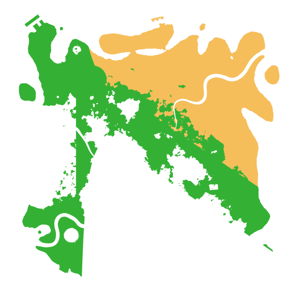 Biome Rust Map: Procedural Map, Size: 3700, Seed: 4664569