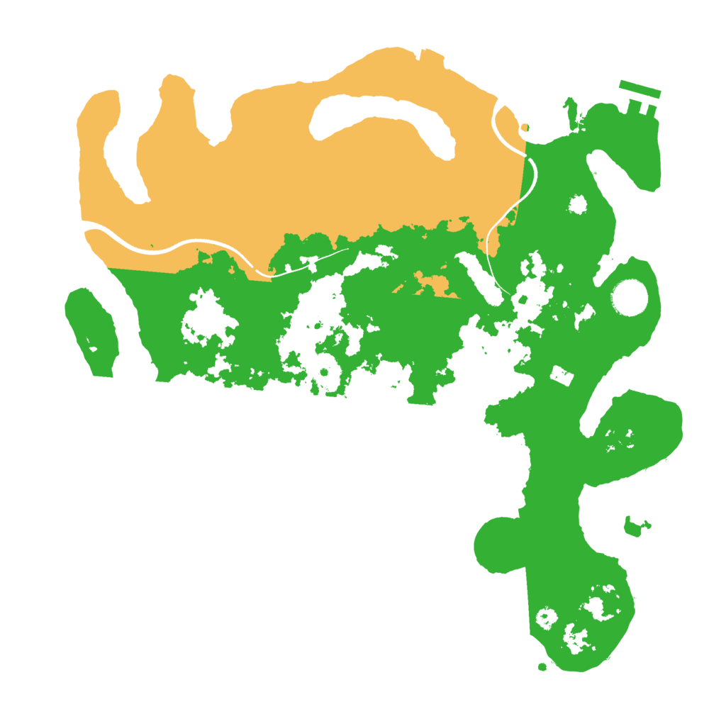 Biome Rust Map: Procedural Map, Size: 3500, Seed: 257517955