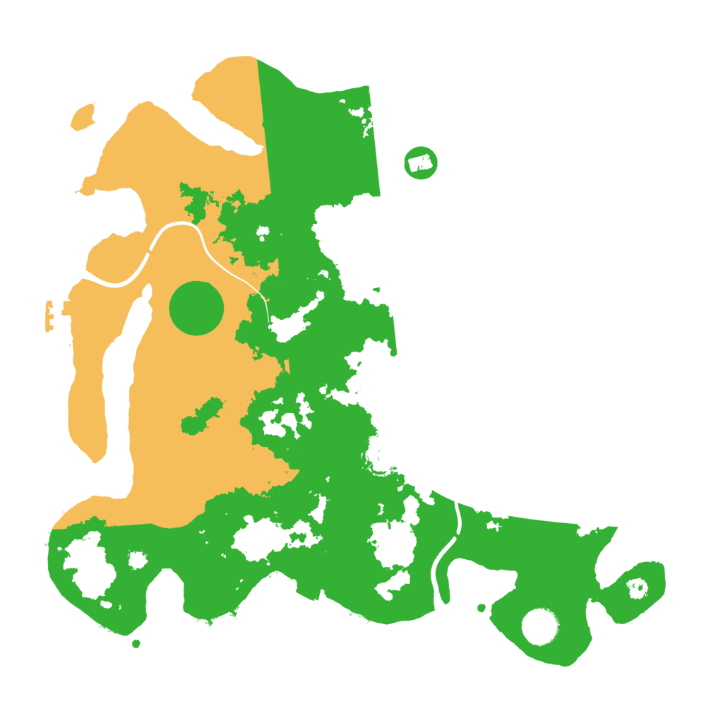Biome Rust Map: Procedural Map, Size: 3500, Seed: 1107486270