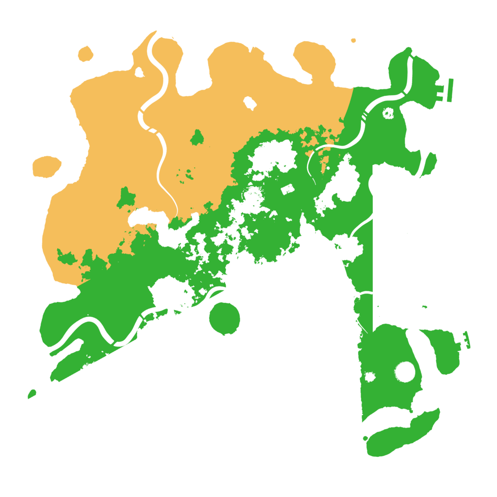Biome Rust Map: Procedural Map, Size: 4300, Seed: 1031