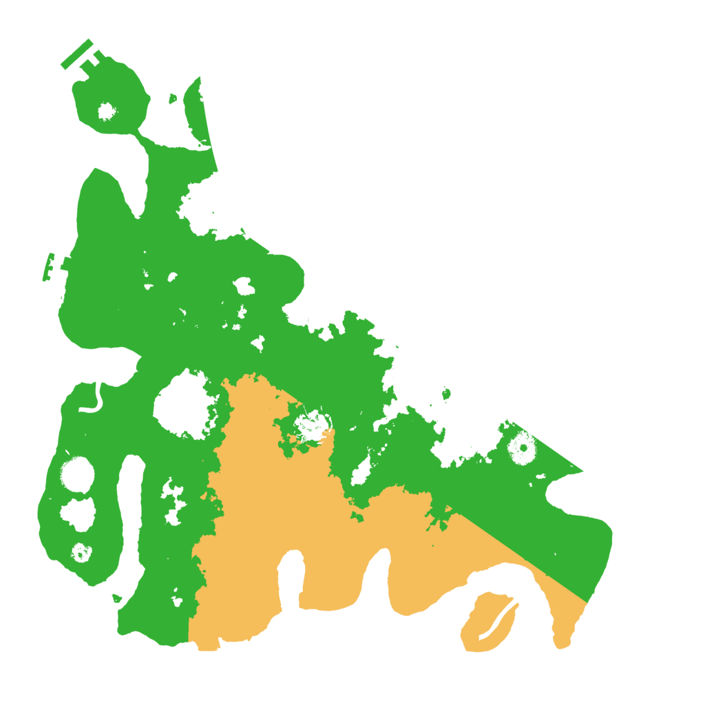 Biome Rust Map: Procedural Map, Size: 3700, Seed: 7566169