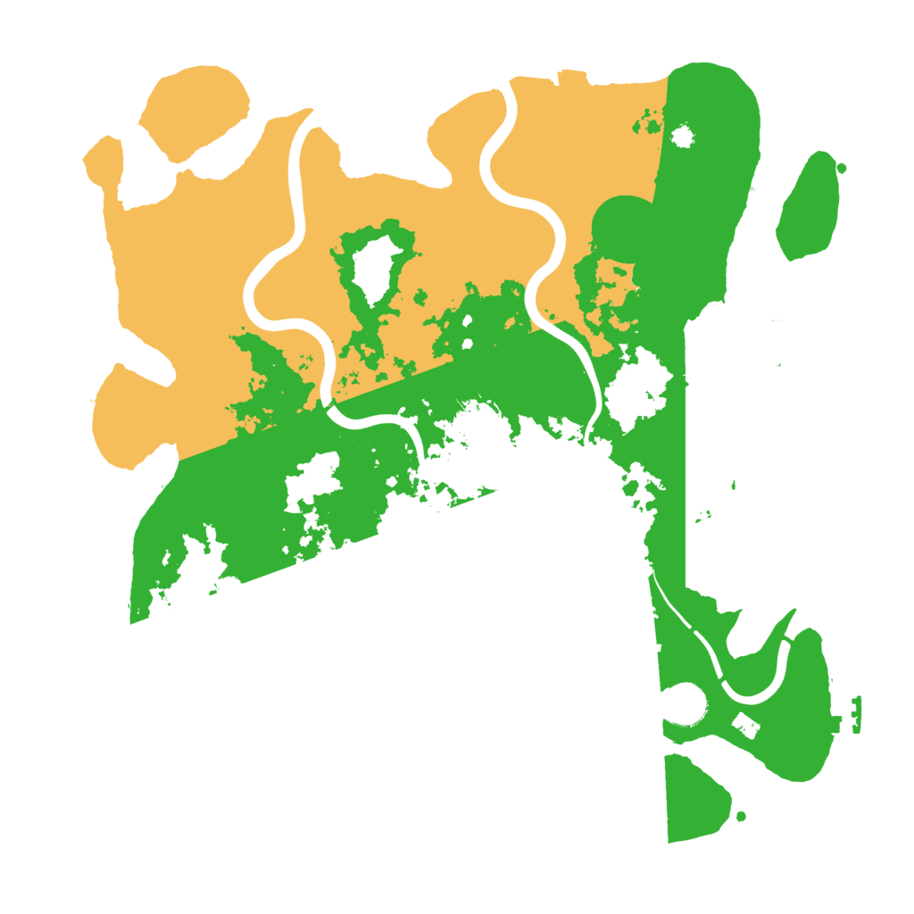 Biome Rust Map: Procedural Map, Size: 3700, Seed: 1921236465
