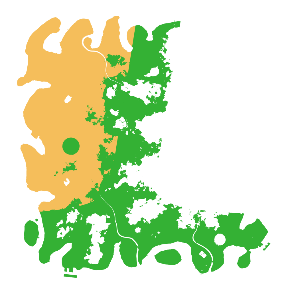 Biome Rust Map: Procedural Map, Size: 4500, Seed: 217345320
