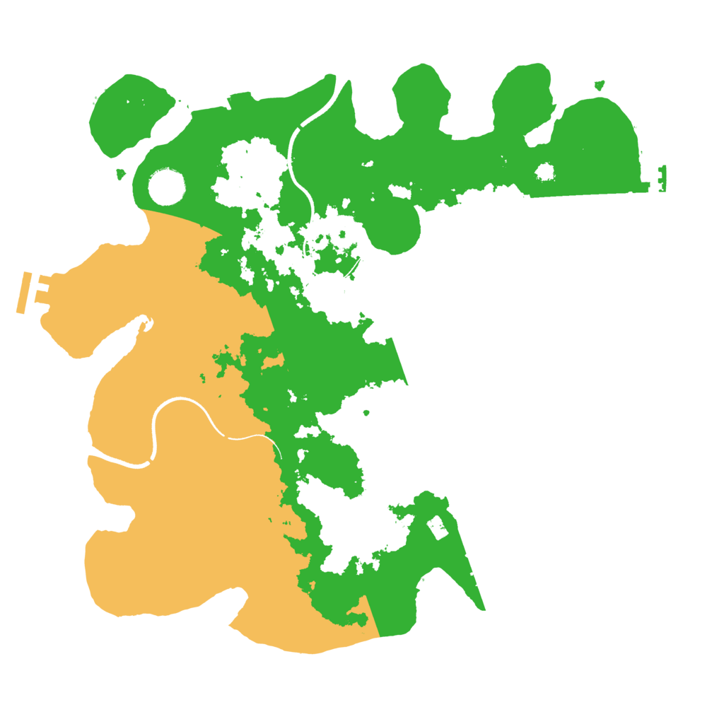 Biome Rust Map: Procedural Map, Size: 3500, Seed: 301883