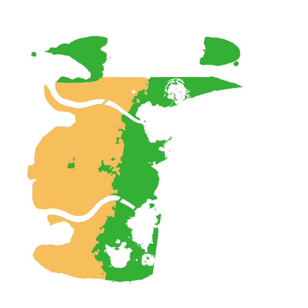 Biome Rust Map: Procedural Map, Size: 2500, Seed: 318946