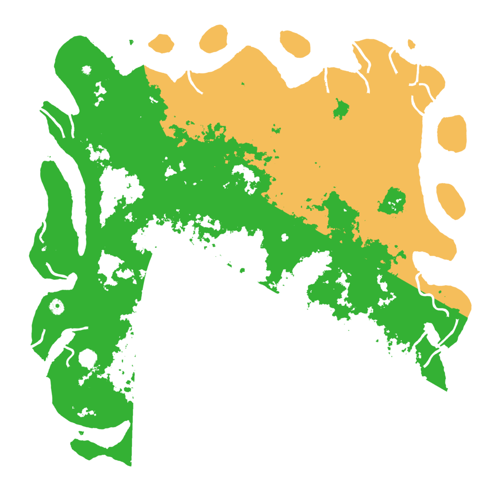 Biome Rust Map: Procedural Map, Size: 4999, Seed: 100200555