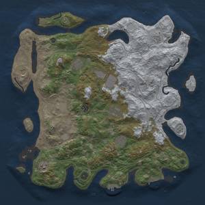 Thumbnail Rust Map: Procedural Map, Size: 4250, Seed: 1418925385, 17 Monuments