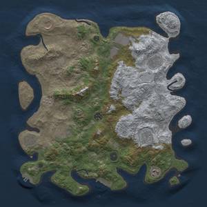 Thumbnail Rust Map: Procedural Map, Size: 3850, Seed: 384785159, 19 Monuments