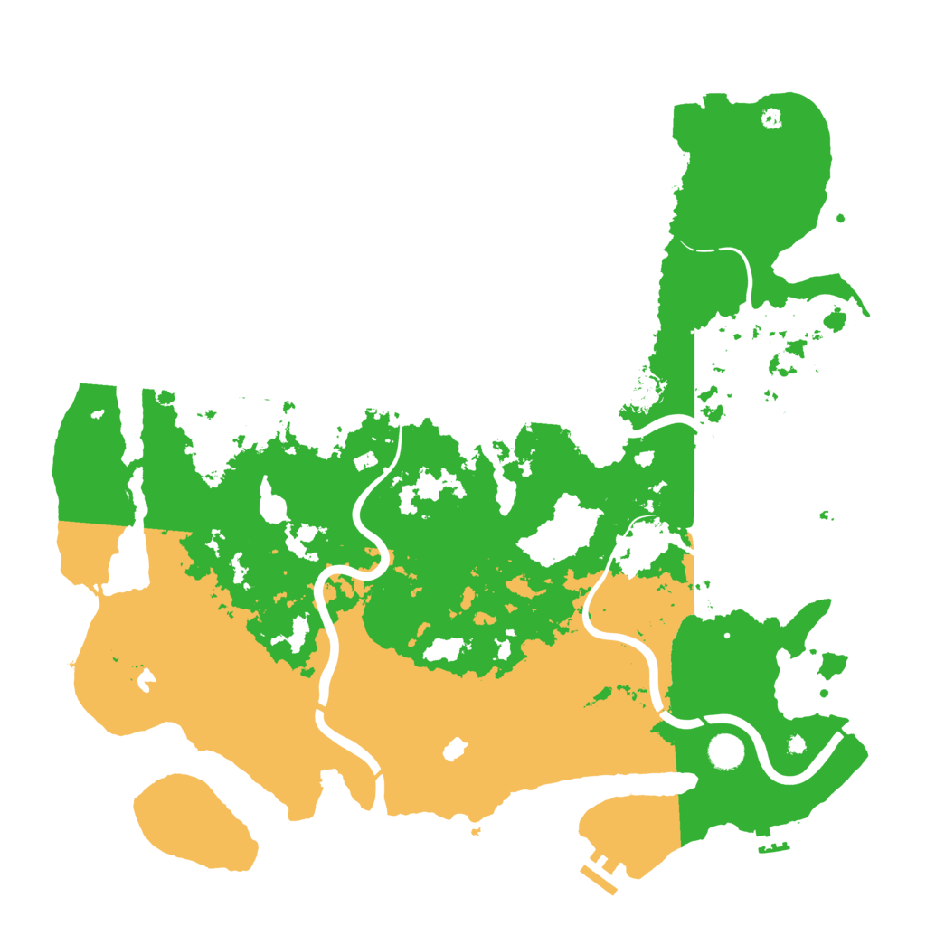 Biome Rust Map: Procedural Map, Size: 4500, Seed: 1243005713