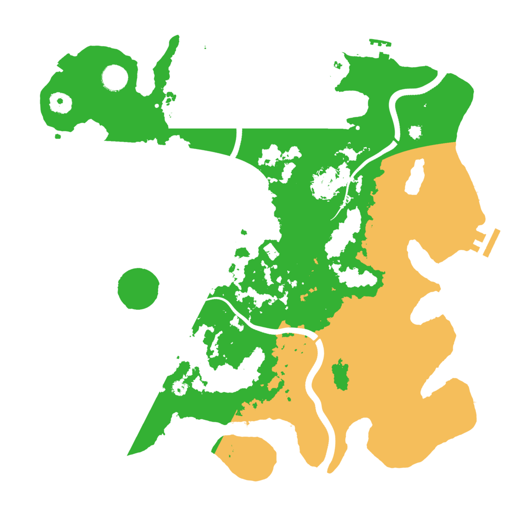 Biome Rust Map: Procedural Map, Size: 3500, Seed: 74325234