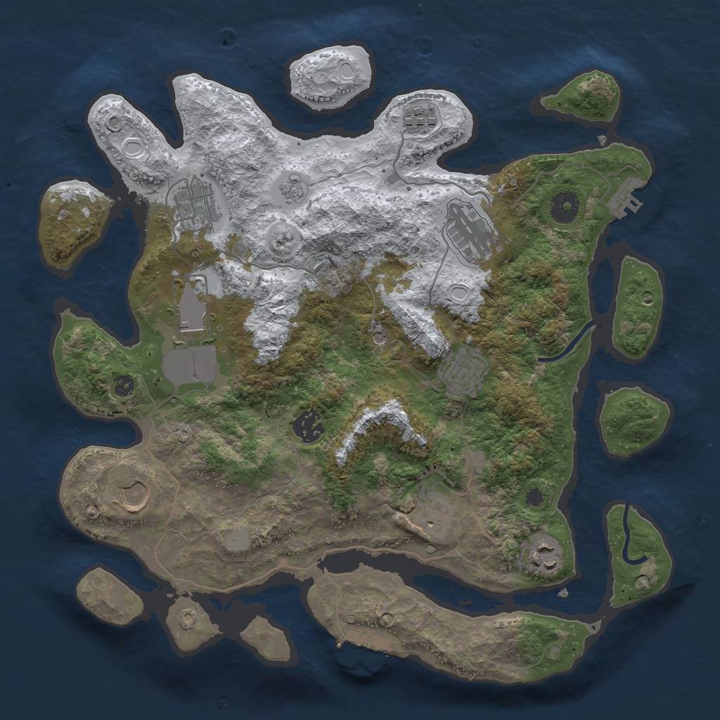 Procedural Map :: Rust Map :: Just-Wiped