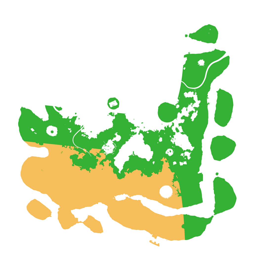 Biome Rust Map: Procedural Map, Size: 3500, Seed: 1231255