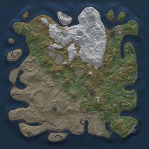 Thumbnail Rust Map: Procedural Map, Size: 4250, Seed: 2126868628, 20 Monuments