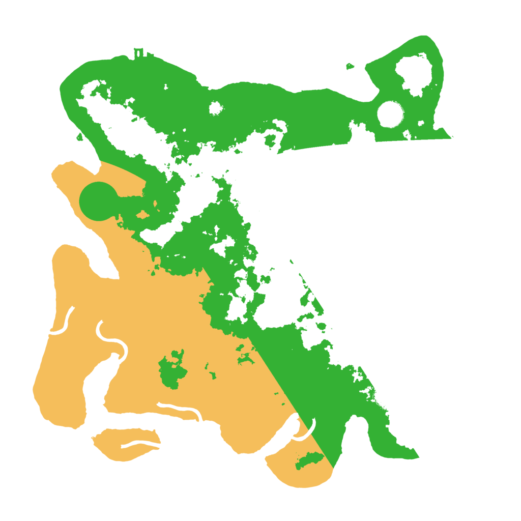 Biome Rust Map: Procedural Map, Size: 3500, Seed: 18946