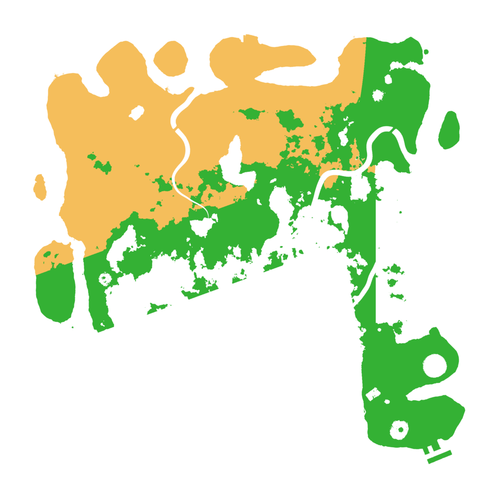 Biome Rust Map: Procedural Map, Size: 4000, Seed: 252132