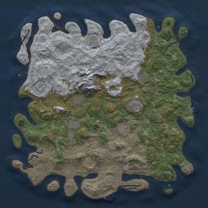 Thumbnail Rust Map: Procedural Map, Size: 5000, Seed: 1516882130, 20 Monuments