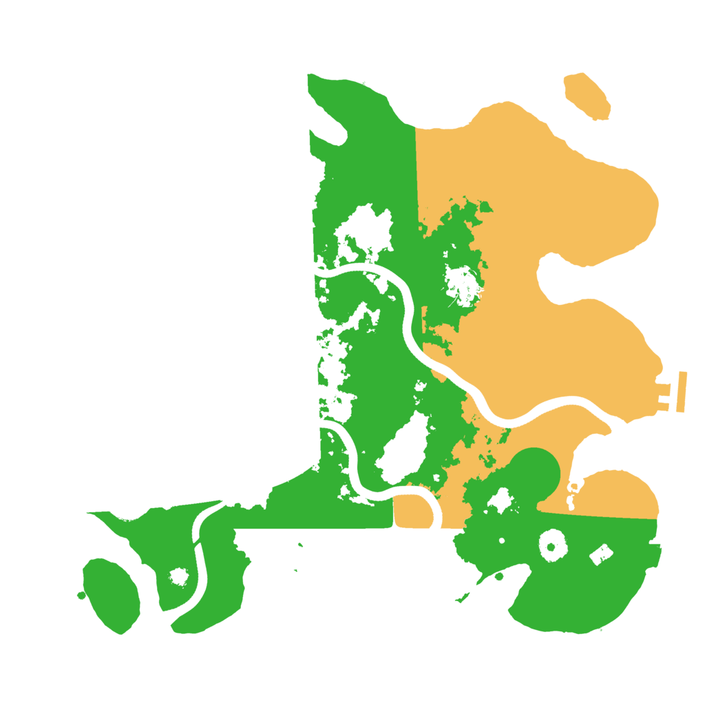 Biome Rust Map: Procedural Map, Size: 3500, Seed: 1622489947