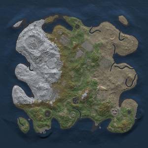 Thumbnail Rust Map: Procedural Map, Size: 3500, Seed: 1622489947, 18 Monuments