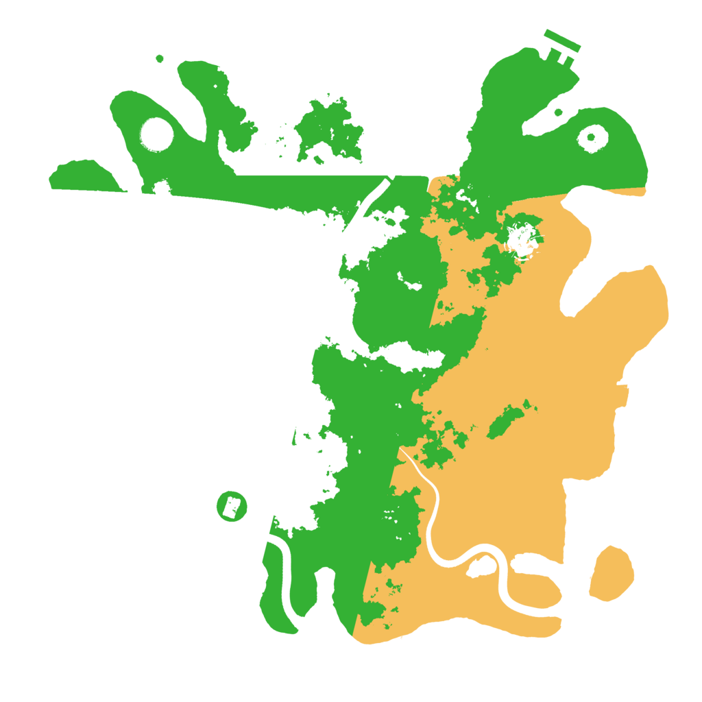 Biome Rust Map: Procedural Map, Size: 3700, Seed: 1400981915
