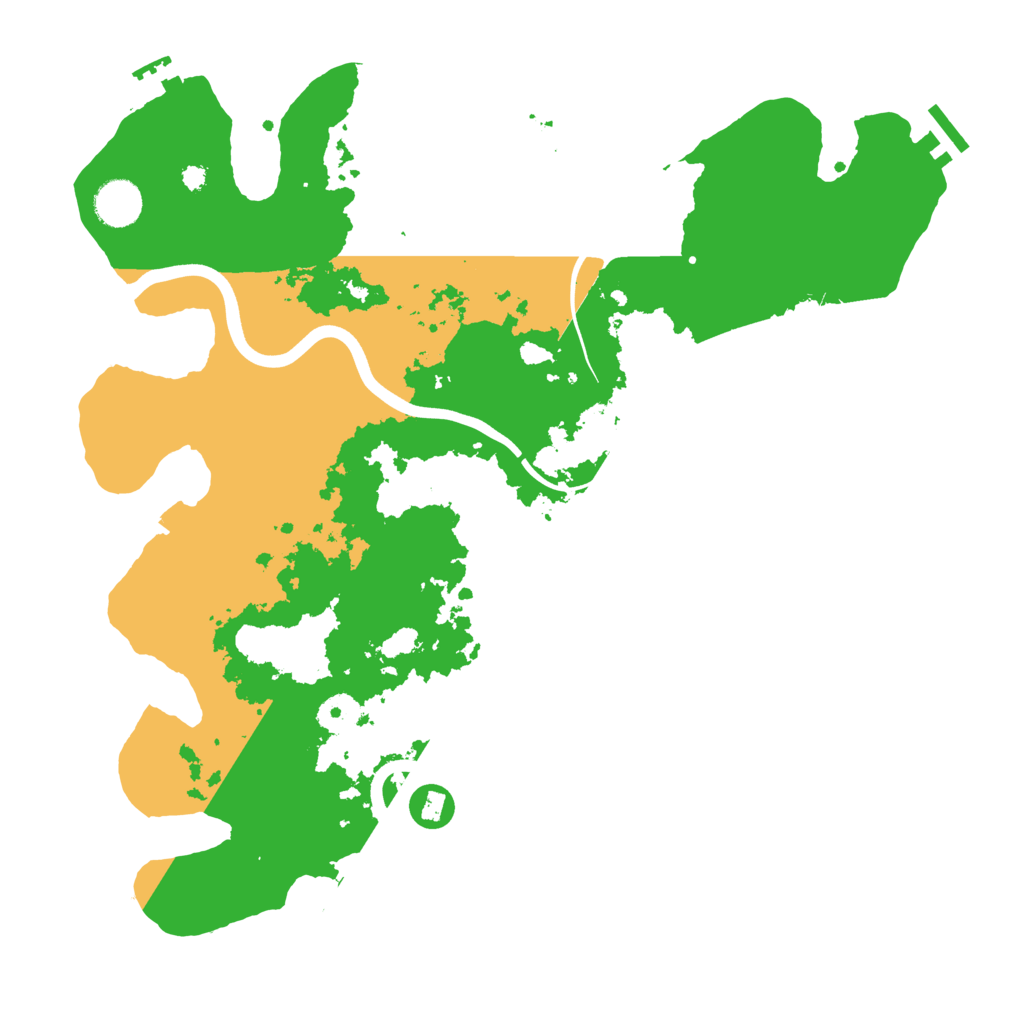 Biome Rust Map: Procedural Map, Size: 3800, Seed: 1741265145