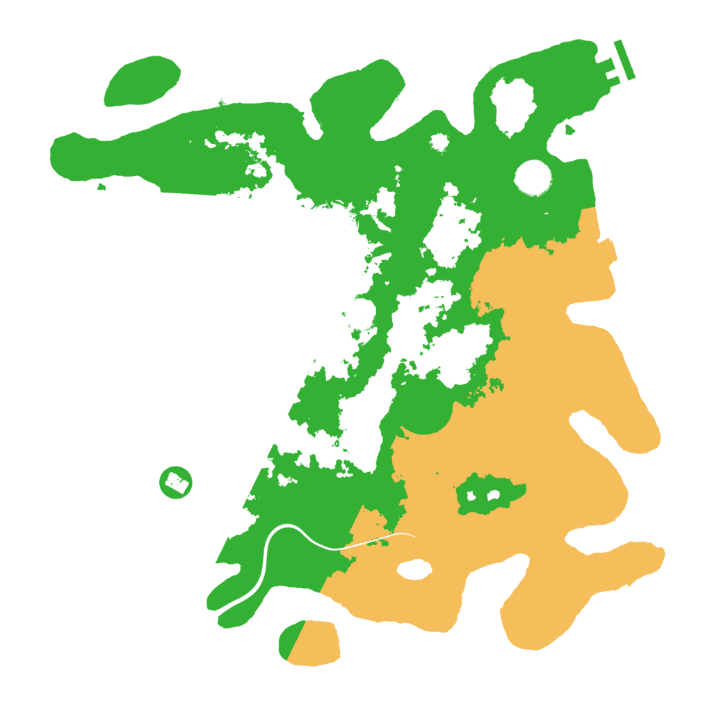 Biome Rust Map: Procedural Map, Size: 3500, Seed: 26653645