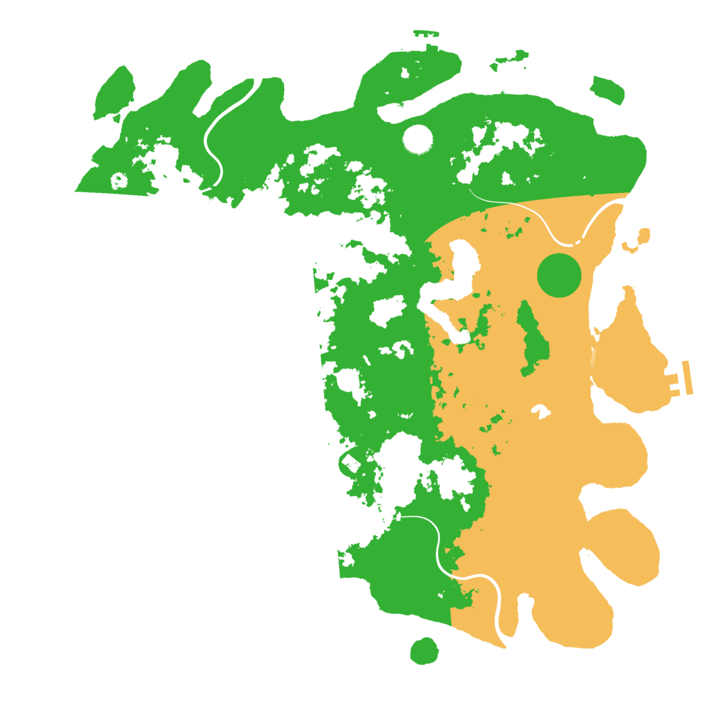 Biome Rust Map: Procedural Map, Size: 4250, Seed: 144703793