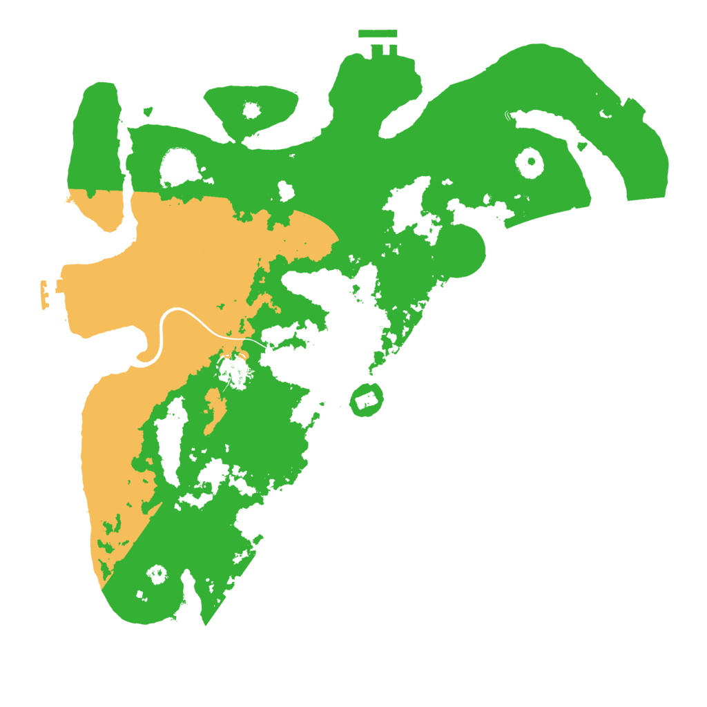 Biome Rust Map: Procedural Map, Size: 3700, Seed: 7543717