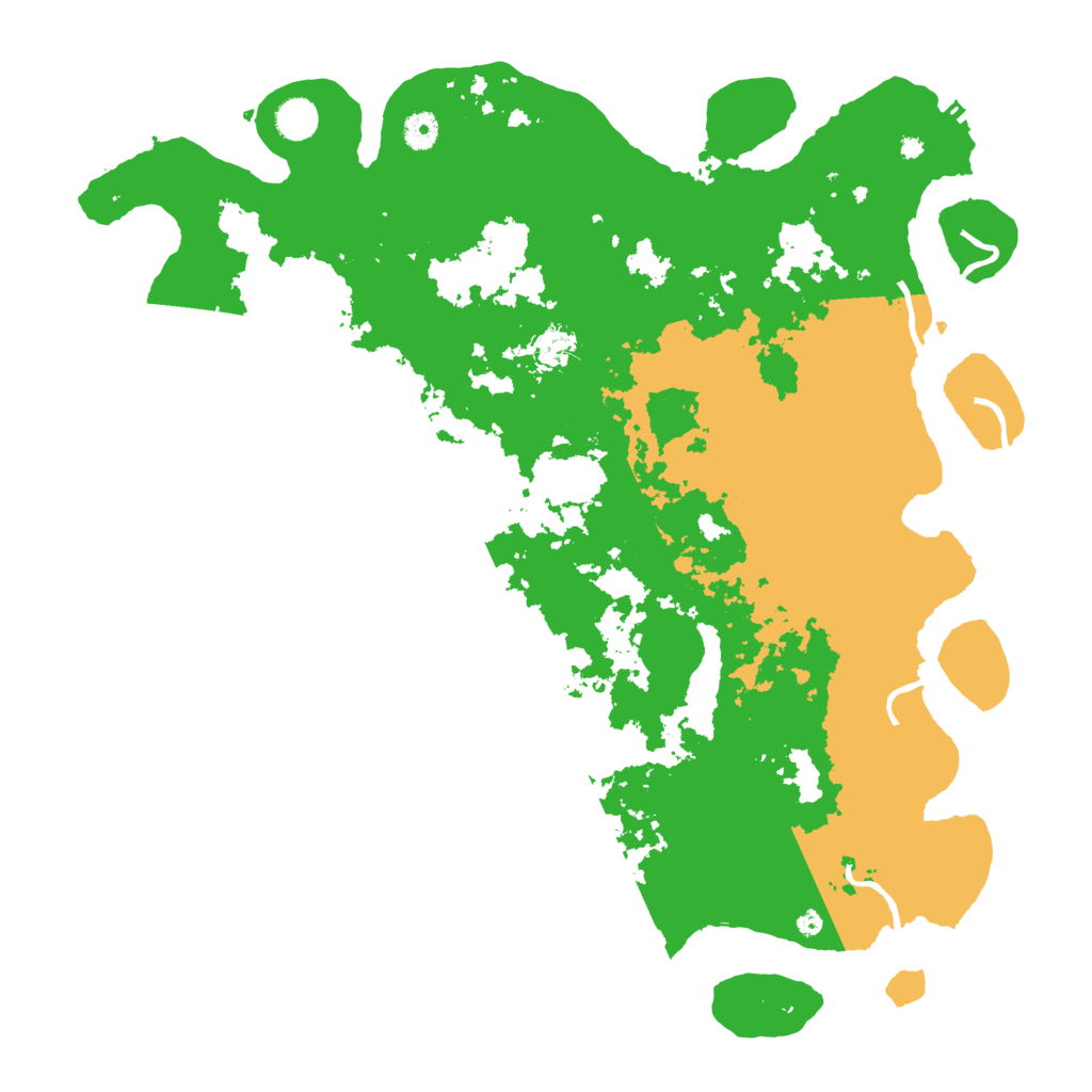 Biome Rust Map: Procedural Map, Size: 4500, Seed: 81749174