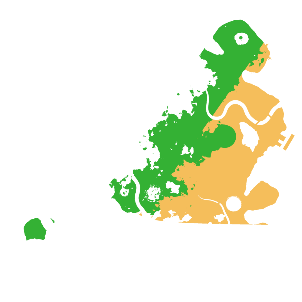 Biome Rust Map: Procedural Map, Size: 3500, Seed: 75757520