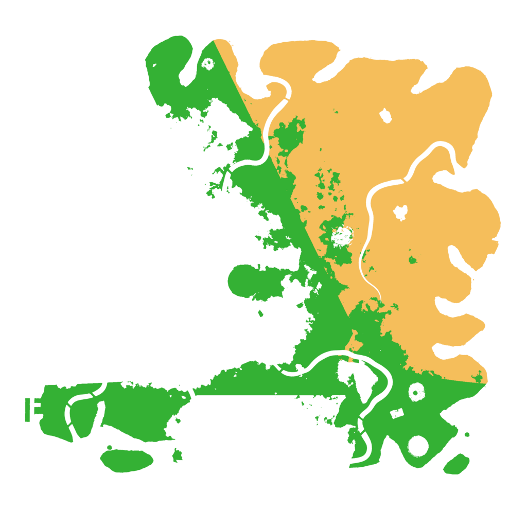 Biome Rust Map: Procedural Map, Size: 4500, Seed: 57040293