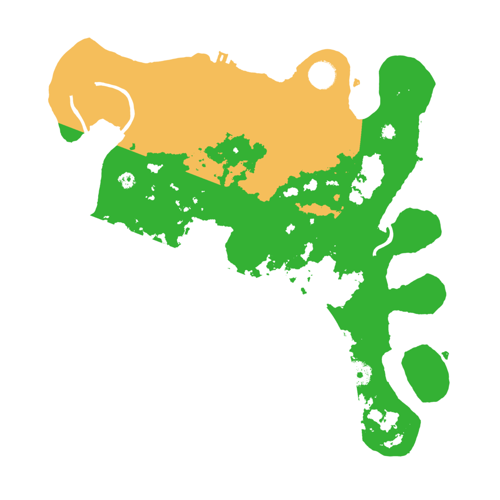 Biome Rust Map: Procedural Map, Size: 3200, Seed: 5462