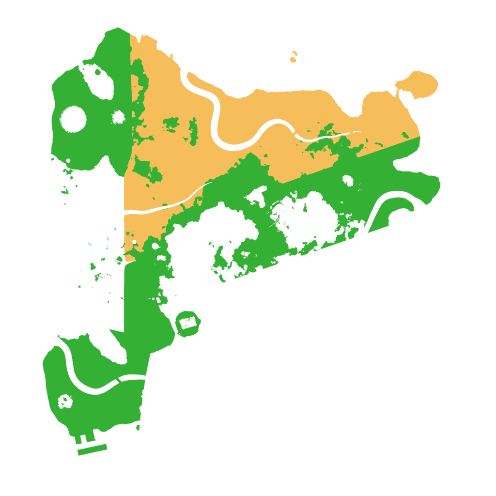 Biome Rust Map: Procedural Map, Size: 3400, Seed: 782285577