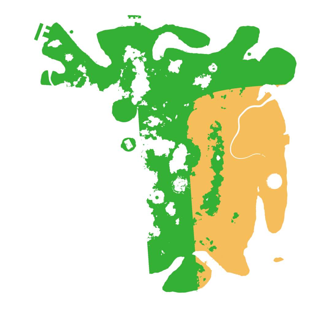 Biome Rust Map: Procedural Map, Size: 3600, Seed: 341285057