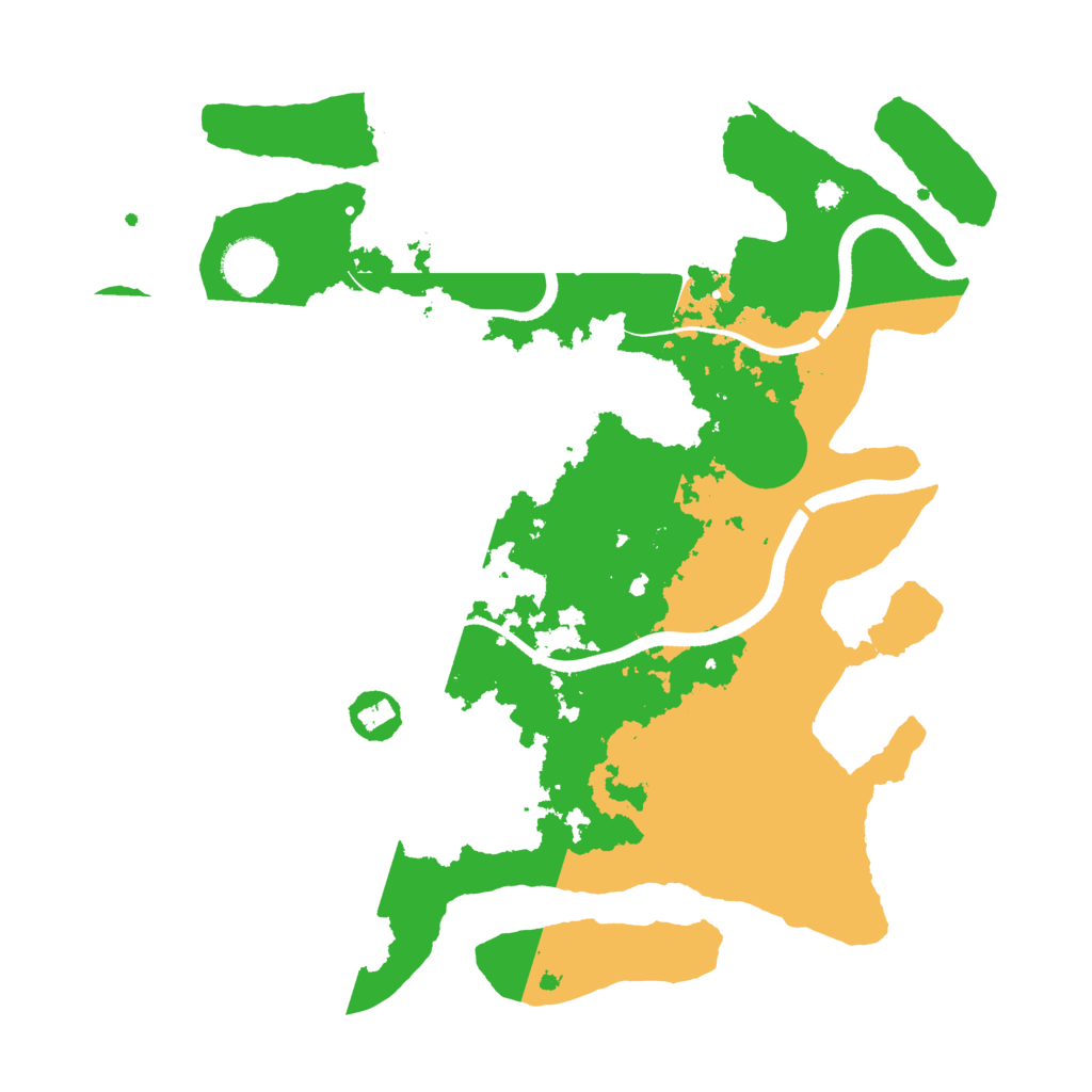 Biome Rust Map: Procedural Map, Size: 3500, Seed: 199664626